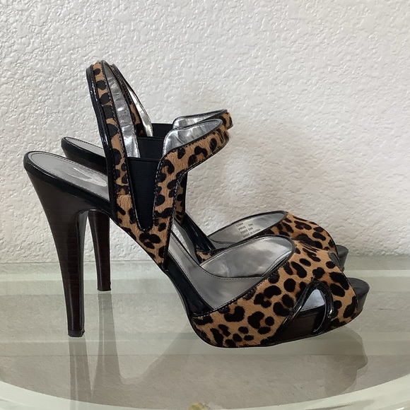 Calvin Klein Shoes - Calvin Klein, Leopard Print Heel Sandals. #10